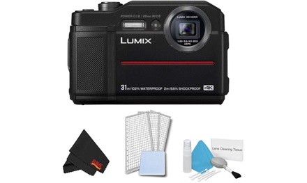 Panasonic Lumix DC-TS7 Digital Camera Black Basic Kit