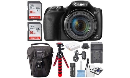 Canon PowerShot SX530 HS - Wi-Fi Enabled Digital Camera w/t Deluxe Accessory Kit