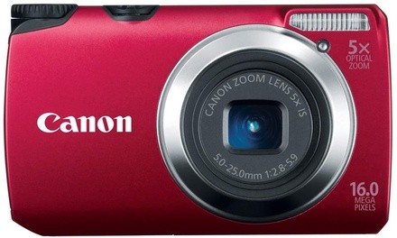 Canon Powershot A3300 IS 16 MP Digital Camera with 5x Optical Zoom Red