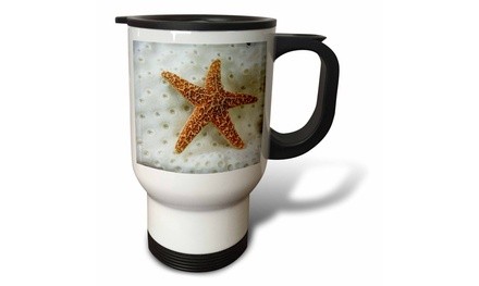  Travel Mug Star Fish On Coral - 14oz 