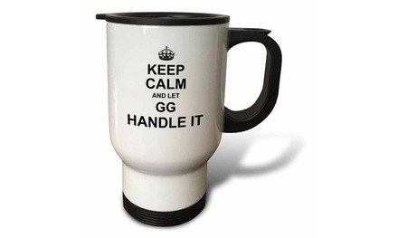  Travel Mug Keep Calm and let GG Handle it fun funny grandma grandmother gift -