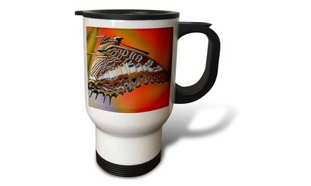  Travel Mug White-barred Charaxes butterfly -US48 DGU0293 -Darrell Gulin-14oz