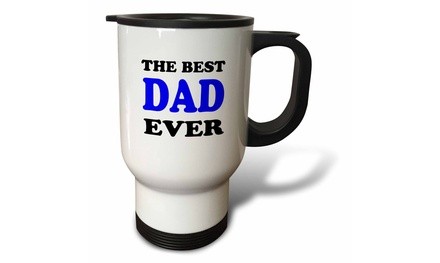  Travel Mug The best dad ever, Blue - 14oz 