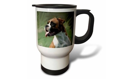  Travel Mug Boxer Portrait - 14oz 