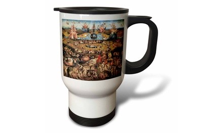  Travel Mug Garden of Earthly Delights by Hieronymus Bosch - 14oz 