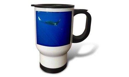  Travel Mug Hawaii, Big Island, Manta Ray marine life - US12 PSO0033 - Paul Sou