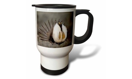  Travel Mug Greater Sage Grouse bird, Foster Flats, Oregon - US38 RBR0065 - Rick