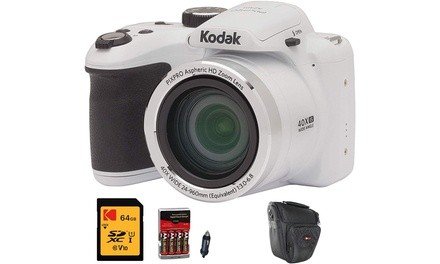 Kodak AZ401WH Digital Camera with 40X Zoom, O.I.S, Flash, 3