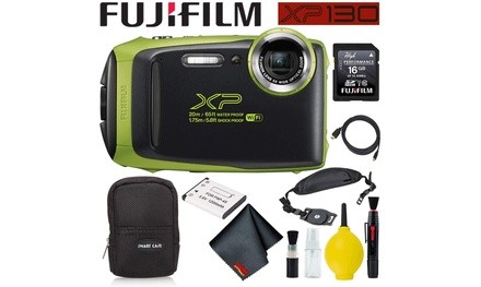 Fujifilm FinePix XP130 Waterproof Digital Camera 600019825 Lime Best Value