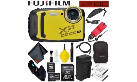 Fujifilm FinePix XP140 Waterproof Digital Camera 600020657 Yellow LargeAccessory