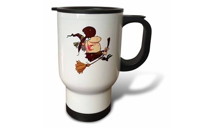  Travel Mug Witch on a Broomstick - 14oz 