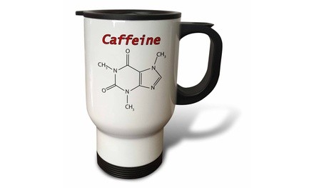  Travel Mug Caffeine Molecule. - 14oz 