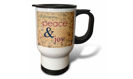  Travel Mug Wishing You Peace and Joy- Christmas Inspirations - 14oz 