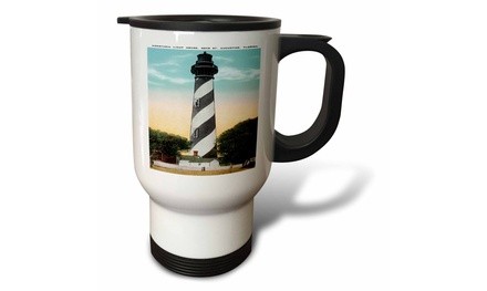  Travel Mug Anastasia Light house, St. Augustine, Florida - 14oz 