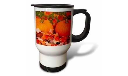  Travel Mug Minnesota. Pumpkins and autumn leaves - US24 BJA0036 - Jaynes Galle