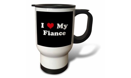  Travel Mug I Love My Fiance - 14oz 