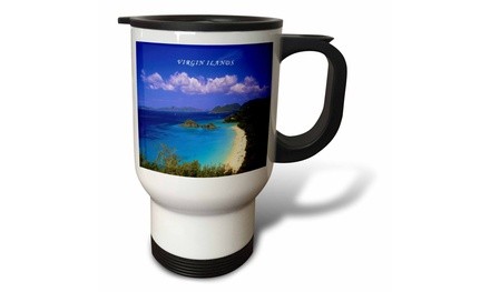  Travel Mug Trunk Bay Virgin Islands - 14oz 