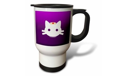  Travel Mug Nurse Kitty - 14oz 