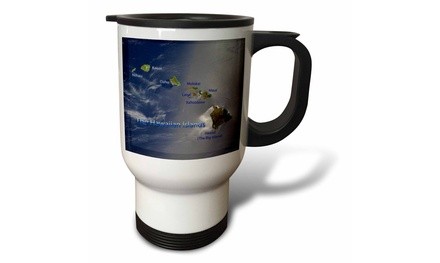  Travel Mug View of the Hawaiian Islands - 14oz 