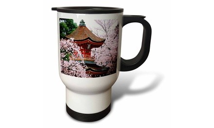  Travel Mug Oriental Cherry Blossoms - 14oz 