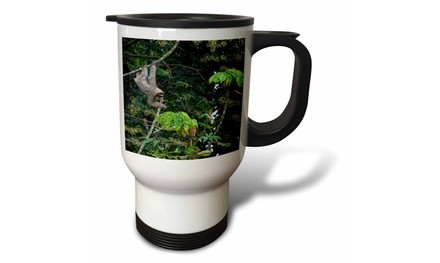  Travel Mug Three-Toed Sloth, Caribe, Costa Rica - SA22 AMR0036 - Andres Morya 