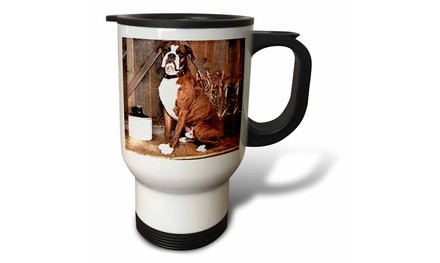  Travel Mug Brindle Boxer - 14oz 