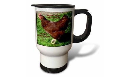  Travel Mug State Bird Of Rhode Island Red Chicken - 14oz 