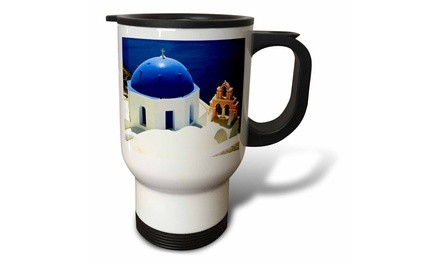  Travel Mug Greece. Santorini. Ocean. - 14oz 