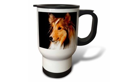  Travel Mug Sheltie  Shetland SheepDog - 14oz 