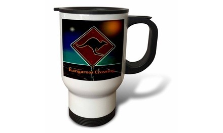  Travel Mug Kangaroo Crossing  - 14oz 