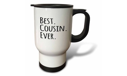  Travel Mug Best Cousin Ever - Gifts for family and relatives - black text - 14