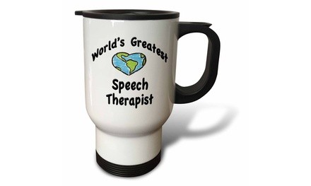  Travel Mug World?s greatest speech therapist - 14oz 