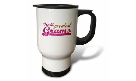  Travel Mug Worlds Greatest Grams - Best Grandmother in the world - Grandma gif