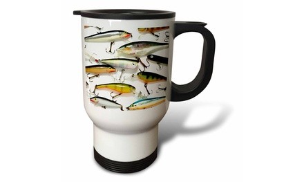  Travel Mug Fly fishing Lures - 14oz 