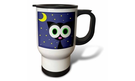  Travel Mug Lucky Black Cat - 14oz 