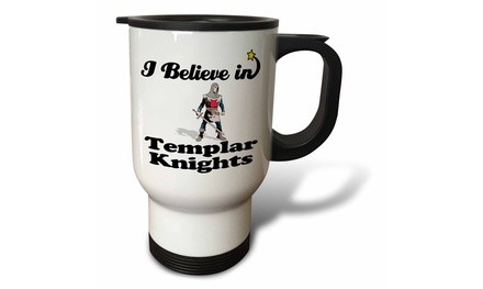  Travel Mug I Believe In Templar Knights - 14oz 