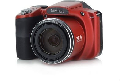 Minolta 20 Mega Pixels WiFiDigital Camera with 35x Optical Zoom  1080p HD Video 