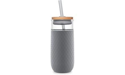  Glass Tumbler with Silicone Sleeve