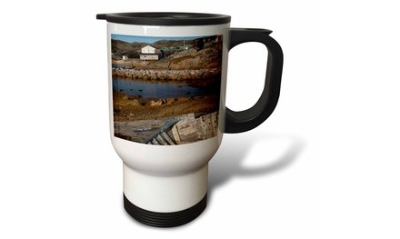  Travel Mug Newfoundland and Labrador, Hopedale, fishing boat-CN05 CMI0005 - Ci