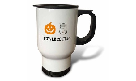  Travel Mug Pumpkin Spice power couple - 14oz 