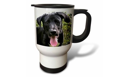  Travel Mug Black Labrador Puppy - 14oz 