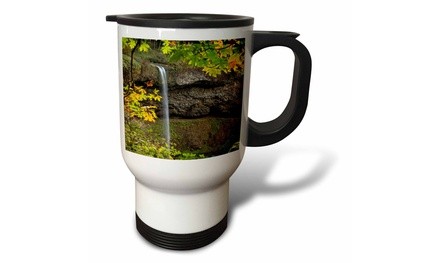  Travel Mug USA, Oregon, Silver Falls State Park, South Falls. - 14oz 