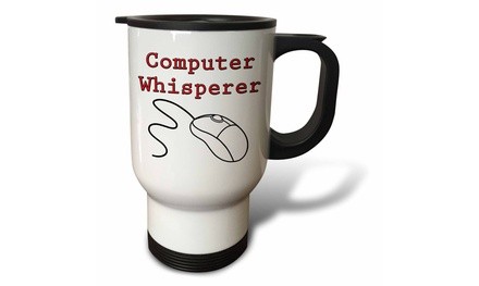  Travel Mug Computer whisperer, Red - 14oz 