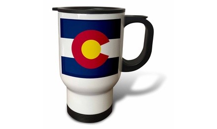  Travel Mug State Flag of Colorado 