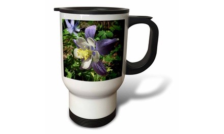  Travel Mug Columbine Flower - 14oz 