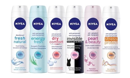 Nivea Deodorant Antiperspirant Spray for Women (6-Pack; 5.07 Oz. Each)