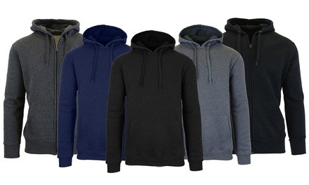 Galaxy by Harvic Men's Fleece-Lined Pullover or Zip-Up Hoodie Sweatshirt (M-2XL)