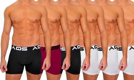 AQS Men's Colorful Classic Boxer Briefs (6-Pack) (Size S)