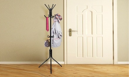 Metal Coat Rack Organizer Stand