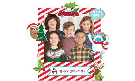 Christmas Giant Photo Frame with Props (34-Piece)